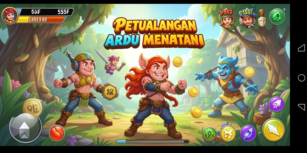 Screenshot dari gameplay <strong>555F</strong> yang penuh aksi dan tantangan seru.