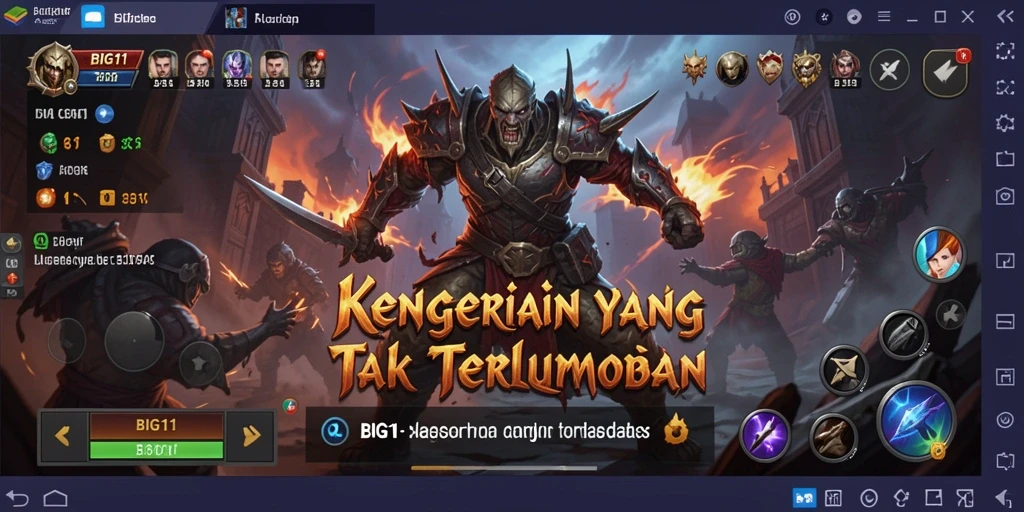 Screenshot gameplay BIG11 menunjukkan suasana mencekam dan menakutkan.