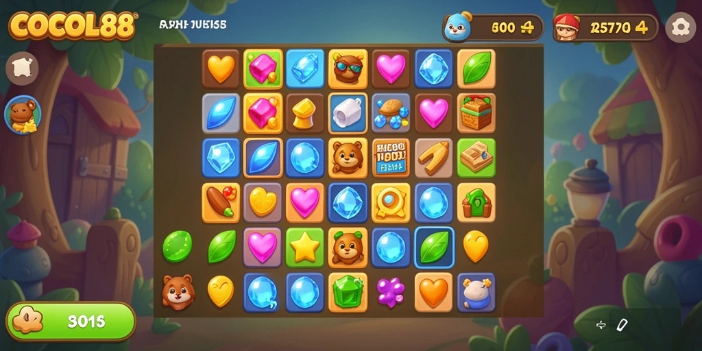 Tangkapan layar gameplay COCOL88 yang penuh warna dan interaktif.