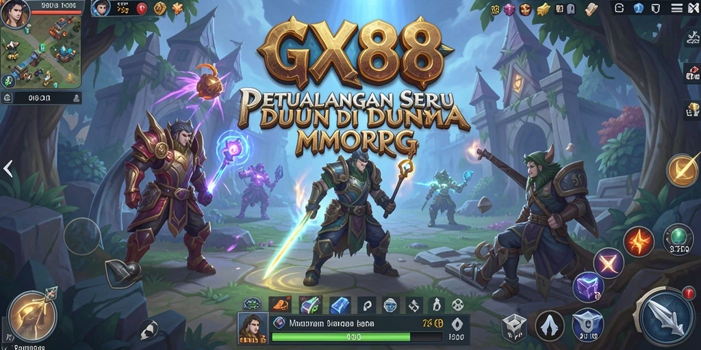 Gameplay seru GX88: bergabung dengan teman dalam petualangan MMORPG.