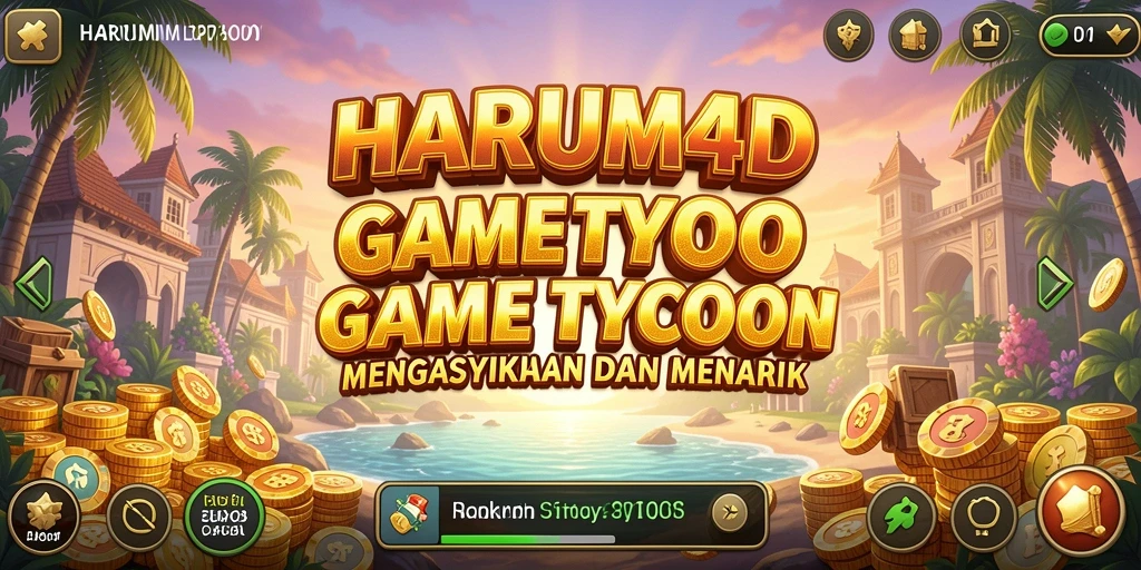 Screenshot utama HARUM4D menampilkan dinamika gameplay Tycoon yang seru.