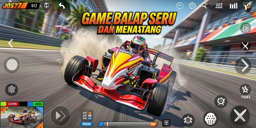 Tampilan utama gameplay JOS77 yang mendebarkan dan penuh aksi.