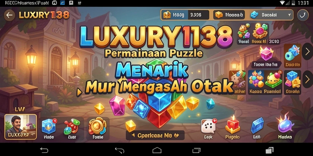 Screenshot gameplay LUXURY138 menampilkan tantangan puzzle yang seru.