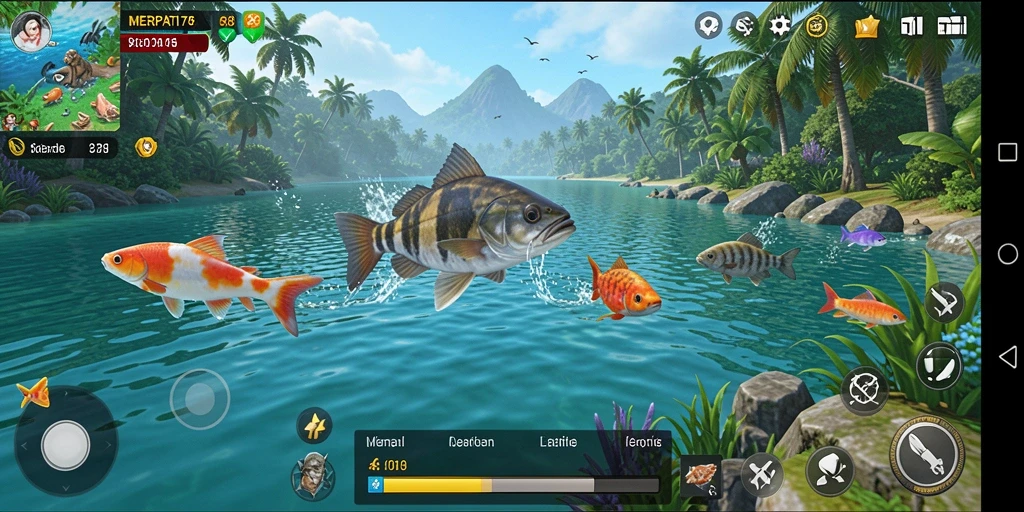 Tampilan gameplay memancing di MERPATI178 yang menawan.