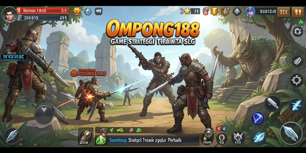Tangkapan layar menunjukkan aksi gameplay strategis di OMPONG188.