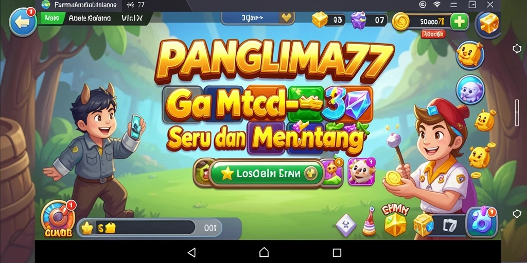 Tampilan permainan PANGLIMA77 yang menarik dan penuh warna.