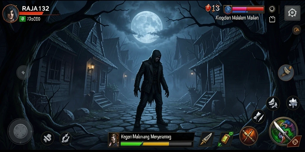 Gameplay menegangkan di dunia kegelapan yang penuh teror.