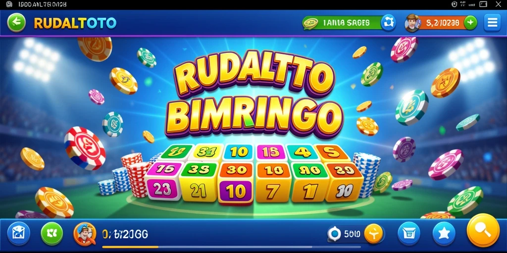 Tampilan gameplay RUDALTOTO yang seru dengan tema Bingo.