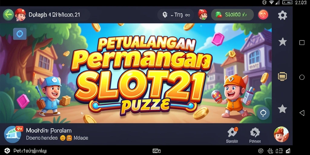 Tampilan gameplay SLOT21 yang penuh warna dan menarik.