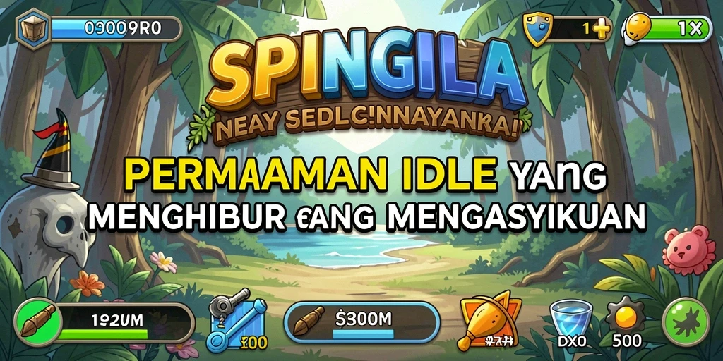 Tampilan gameplay <strong>SPINGILA</strong> yang penuh warna dan menghibur.