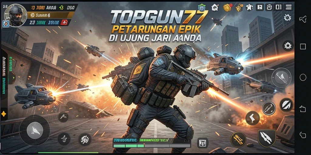 Tampilkan aksi seru dalam gameplay Fighting TOPGUN77.